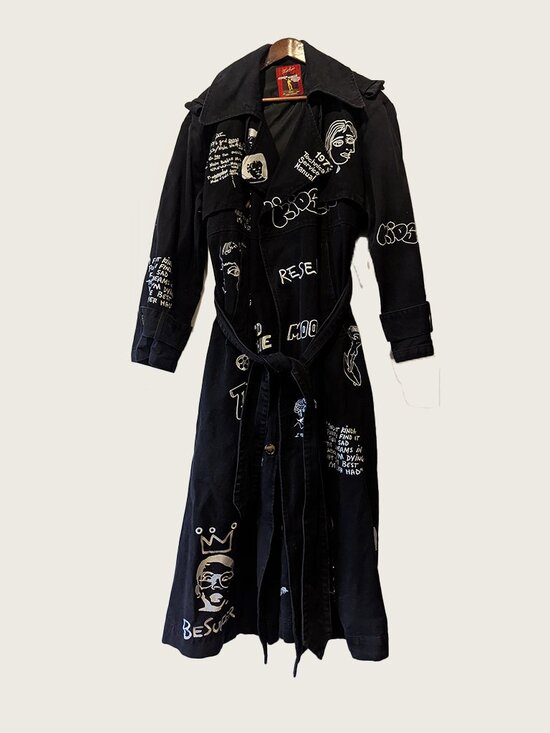 Kidsuper Other - KIDSUPER - Embroidered trench coat - Sz S (fits oversized)